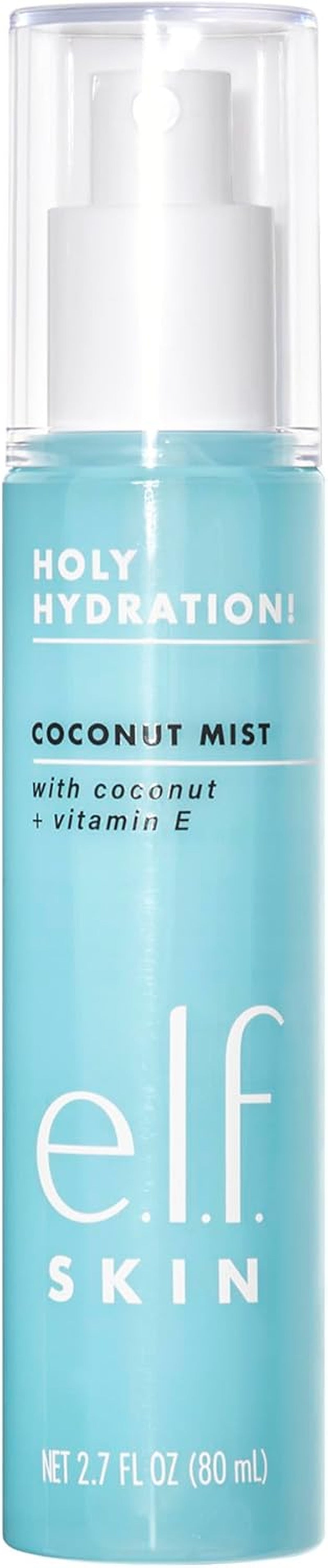 E.L.F. Brume De Noix De Coco Hydratante, Rafraîchit, Apaise Et Tonifie La Peau - Parfum Tropical, 80 Ml