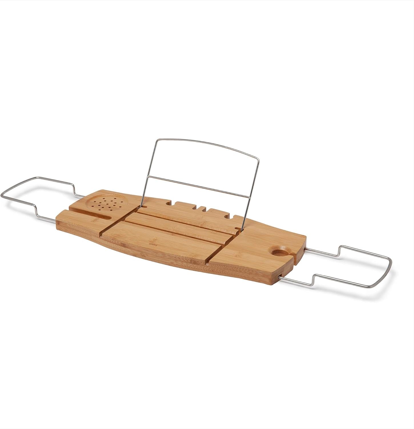 Aquala Extendable Bamboo Bath Caddy, Natural